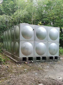 山区集中供水-不锈钢水箱施工