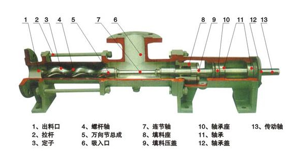 单螺杆泵结构图