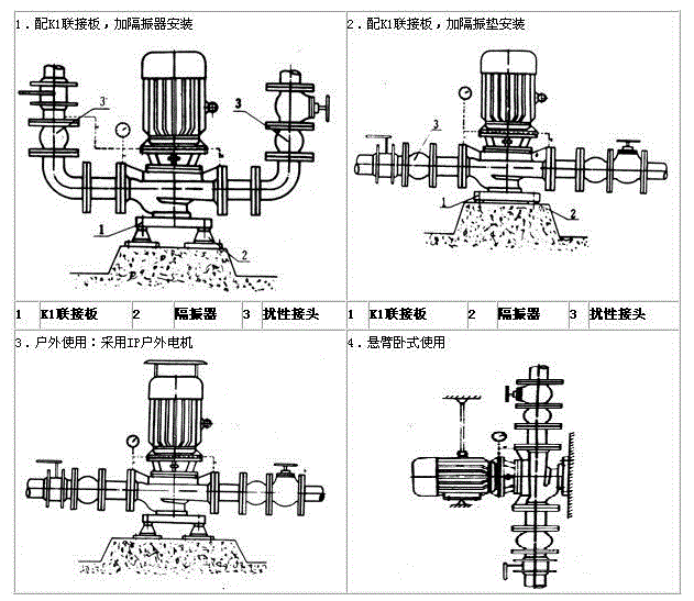 管道离心泵柔性连接