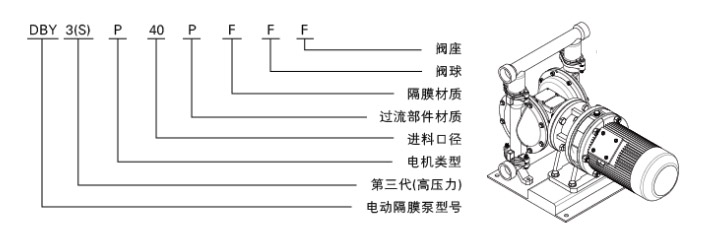 电动隔膜泵型号意义图片