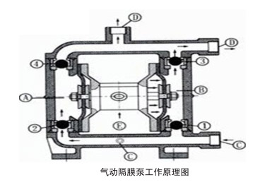 工程塑料隔膜泵工作原理图片